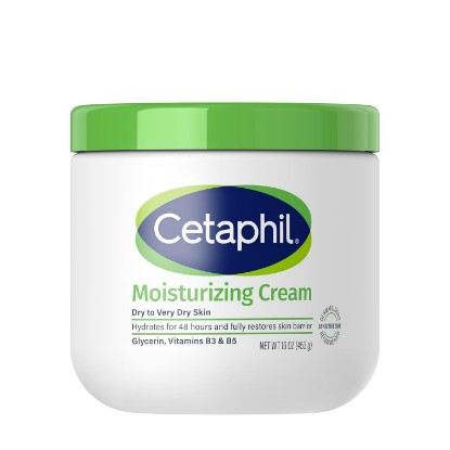 Picture of Cetaphil Moisturizing Cream, Face & Body for Dry Sensitive Skin, 16oz | Fragrance-Free, Non-Comedogenic, Non-Greasy, Hydrating Cream, Very Dry Sensitive Skin, Dermatologist Recommended