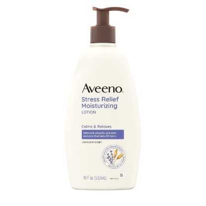 Picture of Aveeno Body Moisture Stress Relief Moisturizing Lotion, 18 Ounce