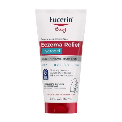 Picture of Eucerin Baby Eczema Relief Hydrogel with Colloidal Oatmeal, 5 FL OZ | Baby Eczema Relief Hydrogel with Colloidal Oatmeal, For Eczema-Prone, Itchy Skin, Hypoallergenic, Fragrance and Steroid Free