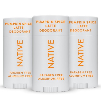 Picture of Native Deodorant, Pumpkin Spice – 72‑Hour Odor Control, Aluminum Free, Naturally Derived Ingredients, Smooth Glide Formula – Vegan & Cruelty‑Free – 3 Pack