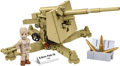 Picture of COBI Historical Collection WWII 8.8 cm Flak 18 (DAK) Cannon, 232 Pieces