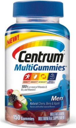 Picture of Centrum MultiGummies Men (150 Count, Natural Cherry, Berry, Apple Flavor) Multivitamin/Multimineral Supplement Gummies