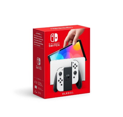 Picture of Nintendo Switch Console OLED Model with White Joy-Con, 7 inch 1280 x 720 OLED Touchscreen Display, Built-in Speaker, WiFi, Bluetooth 4.1 (Renewed)