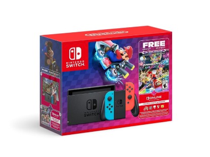 Picture of Nintendo Switch™ Mario Kart™ 8 Deluxe Bundle (Full Game Download + 3 Mo. Nintendo Switch Online Membership Included)