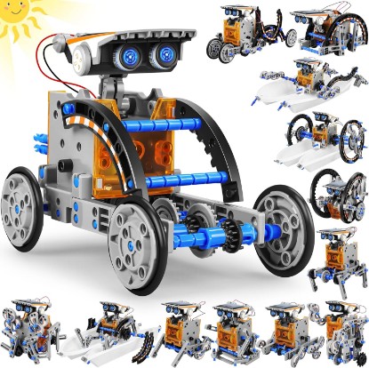 Picture of STEM 13-in-1 Education Solar Power Robots Toys for Boys Age 8-12 | Educational Toy Science Kits for Kids Experiment Robotics Set Birthday Gifts for 8 9 10 11 12 Years Old