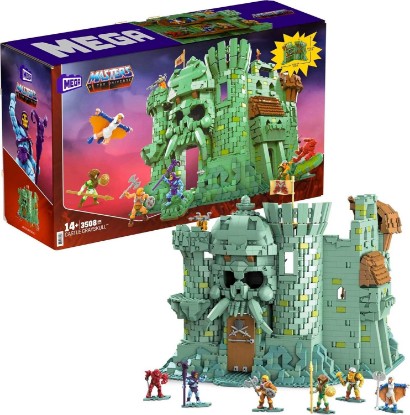 Picture of MEGA Masters of The Universe Building Set, Castle Grayskull with 3508 Pieces, 6 Poseable Micro Action Figures, 13+ Inches Tall, for Adult Collectors