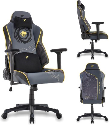 Picture of TTRACING Jujutsu Kaisen Guardian High Back Gaming Chair, Geto Suguru | Premium PU leather 440lbs seat, ideal for home office setup. Features 4D armrests and 135° recline to eliminate fatigue.