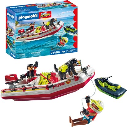 Picture of Playmobil Fireboat with Aqua Scooter