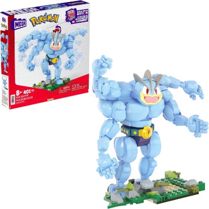 Picture of MEGA Pokémon Building Toys Set Machamp with 401 Pieces, Articulated and Poseable with Motion, 6+ Inches Tall, for Kids