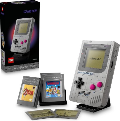Picture of LEGO Super Mario Game Boy - Retro Building Sets for Adults, Ages 18+ - Gifts for Birthdays - Collectible Model with Game Paks and Display Stand - 72046