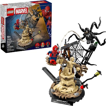 Picture of LEGO Marvel Epic Battle: Spider-Man vs. Sandman Building Toy for Boys & Girls - Super Hero Playset W/Venom, Sandman, & Spider-Man Minifigures - Gift Idea for Birthdays - Ages 9+ - 76334