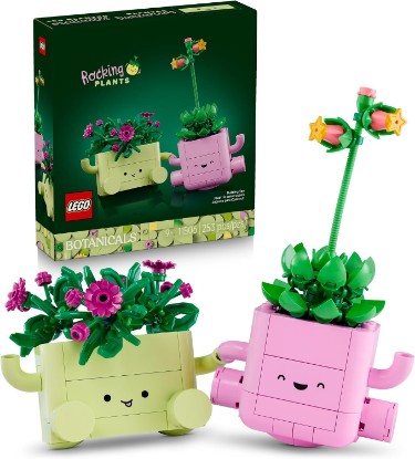 Picture of LEGO Botanicals Rocking Plants - Building Toy for Kids, Girls & Boys, Ages 9+ - Decor for Dorm Desk or Shelf - Housewarming Gift Ideas - 11506