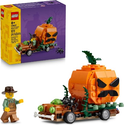 Picture of LEGO Jack-O'-Lantern Pickup Truck 40822 | Building Toys for Boys & Girls, Ages 8+, Halloween Decor & Craft, 177 pieces, Gift for Kids