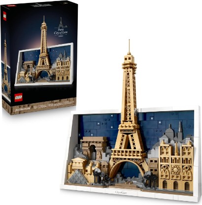 Picture of LEGO Architecture Paris – City of Love Building Set for Adults - Gift for Birthdays - Office or Bedroom Decor for Women & Men, Ages 18+ - W/Frame for Display - 21064