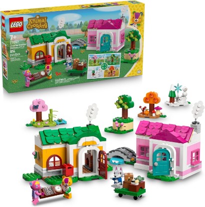 Picture of LEGO Animal Crossing Creative Houses: Seasons of Fun Building Toy - Pretend Play Set for Girls & Boys, Ages 7+ - Create 2 Houses W/1 Set of Building Blocks for Kids - Gift Idea for Birthdays -77057