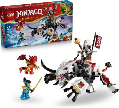 Picture of LEGO NINJAGO Zilvar and Grimtak the Dragon Beast 71863 | Building Toys for Boys & Girls, Ages 7+, Action Figures for Pretend Play, 3 Minifigures, 232 pieces, Gift for Birthdays