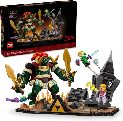Picture of LEGO The Legend of Zelda: Ocarina of Time – The Final Battle - Building Set for Adults, Ages 18+ - Nintendo Collectible with Link & Zelda Minifigures - Bedroom or Game Room Decor - 77093