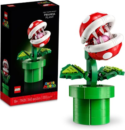 Picture of LEGO Super Mario Piranha Plant Building Sets for Adults - Mario Collectible for Men & Women, Ages 18+ Years - Gift for Birthdays - Bedroom, Home Office, or Book Shelf Decor - 71426