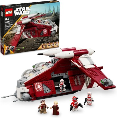 Picture of LEGO Star Wars: The Clone Wars Coruscant Guard Gunship - Buildable Star Wars Toy for 9 Year Olds - Gift Idea for Fans - Includes 3 Clone Trooper Minifigures - 75354