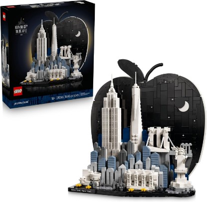 Picture of LEGO Architecture New York City – The Big Apple Building Set for Adults, Ages 18+ - Decor for Bedroom, Office or Desk - Gift for Men & Women - 21066