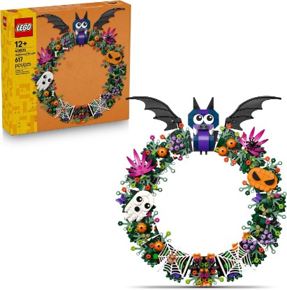 Picture of LEGO Halloween Wreath 40825 | Building Toys for Boys & Girls, Ages 12+, Halloween Decor & Craft, W/ String to Hang, 617 pieces, Gift for Kids