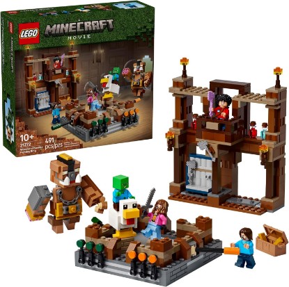 Picture of LEGO Minecraft Woodland Mansion Fighting Ring - Building Toy for Kids Age 10+ - Includes Steve, Garrett, & Henry Minecraft Figures, Plus a Chicken Jockey & More - Birthday Gift Idea for Fans - 21272