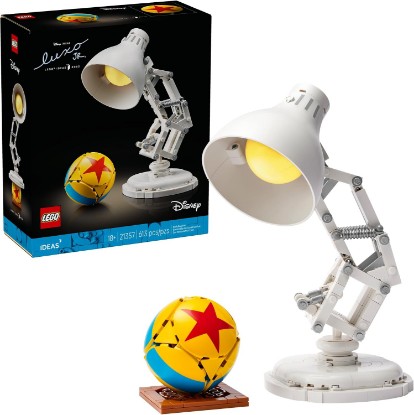 Picture of LEGO Ideas Disney Pixar Luxo Jr. - Room Decor and Building Set for Adults - Office and Desk Decor for Women and Men, Ages 18+ - Brick-Built Lamp DIY Kit - Collectible Gift Idea for Movie Fans - 21357