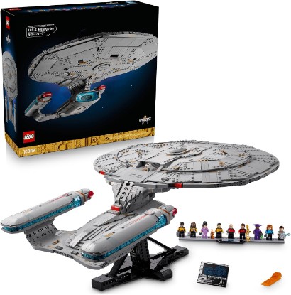 Picture of LEGO Icons Star Trek: U.S.S. Enterprise NCC-1701-D Collectible Building Sets for Adults - Room or Office Decor for Men & Women, Ages 18+ - Star Trek Gifts for Fans - 10356