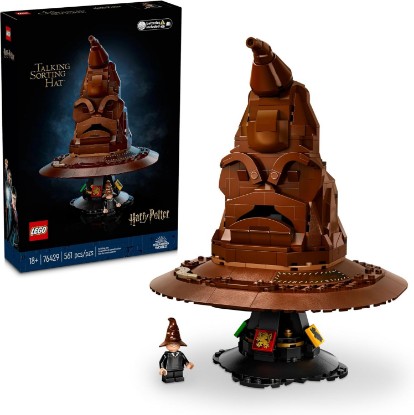 Picture of LEGO Harry Potter Talking Sorting Hat W/ 31 Voices - Harry Potter Building Set - Gift Idea for Adults, Women & Men, 18+ - 76429