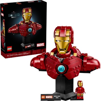 Picture of LEGO Marvel Iron Man MK4 Bust - Building Kit for Adults, Ages 18+ - Includes Iron Man Minifigure - Collectible Model for Super Hero Fans - Gift for Men and Women - 76327