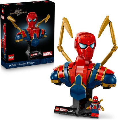 Picture of LEGO Marvel Iron Spider-Man Bust Collectible - Building Kit for Adults, Ages 18+ - Includes Iron Spider-Man Minifigure - Collectible Model for Super Hero Fans - Gift for Men and Women - 76326