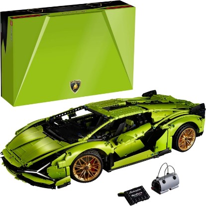Picture of LEGO Technic Lamborghini Sián FKP 37 Building Sets for Adults - Detailed Lamborghini Model Car Kit for Men & Women, Ages 18+ Years - Display in Room as Decor - 42115