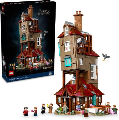 Picture of LEGO Harry Potter The Burrow Building Sets for Adults - Collectible Harry Potter Weasley House Kits with 10 Minifigures - Gifts for Men and Women, Fans - 76437