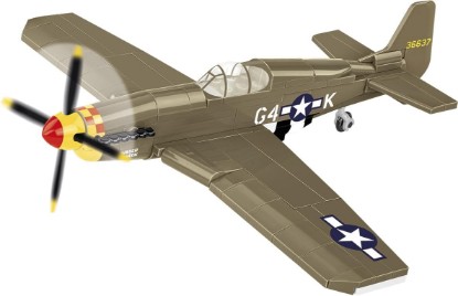 Picture of COBI Historical Collection WWII Mustang P-51B Plane Building Set, 155 Pieces