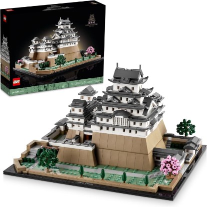 Picture of LEGO Architecture Landmarks Collection: Himeji Castle 21060 Building Set, Build & Display this Collectible Model for Adults, Fun Gift for Lovers of Japan, Famous Japanese Buildings, History and Travel