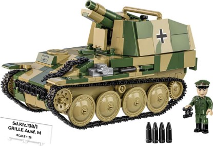 Picture of COBI Historical Collection WWII STURMPANZER 38(t) Grille Ausf. M Building Set, 720 Pieces