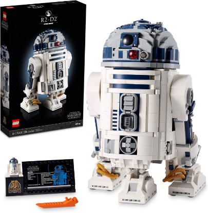Picture of LEGO Star Wars R2-D2 Building Set - Collectible Toy for Adults, Ages 18+ - Display for Room or Office Desk - Info Plaque Included - Gift Idea for Fans - 75308