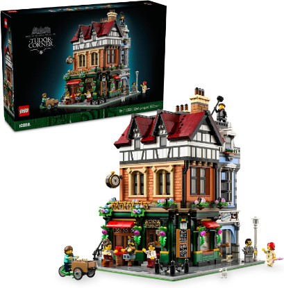 Picture of LEGO Icons Tudor Corner Building Set for Adults 18+ - DIY Miniature House Kit - Collectible Mini House Building Set for Men and Women - Crafting Gift for Adults - 10350