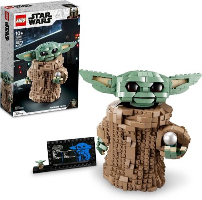 Picture of LEGO Star Wars: The Mandalorian Series The Child 75318 - Baby Yoda Grogu Figure, Building Toy, Collectible Room Decoration for Boys and Girls, Teens, with Minifigure and Nameplate, Gift Idea