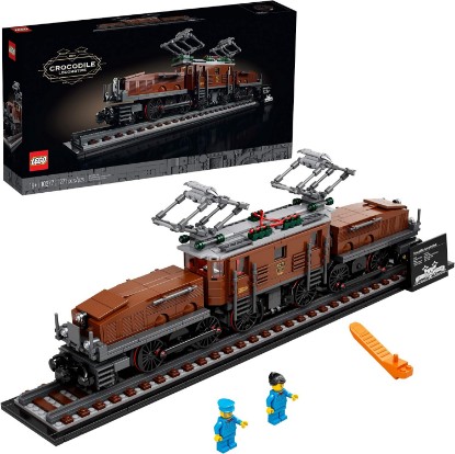 Picture of LEGO Crocodile Locomotive 10277 Building Kit; Recreate The Iconic Crocodile Locomotive with This Train Model; Makes a Great Gift Idea for Train Enthusiasts Lovers (1,271 Pieces)