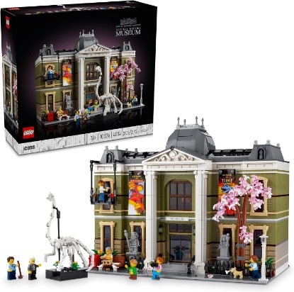 Picture of LEGO Icons Natural History Museum Building Kit for Adults, Build and Display Gift Idea for Lovers of Museums, Dinosaurs, Science and Geology, Addition to the Modular Buildings Collection, 10326
