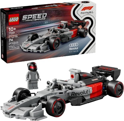Picture of LEGO Speed Champions Audi Revolut F1 Team R26 Race Car Toy - Building Sets for Boys & Girls, Ages 10+ - F1 Car Kit for Display or Play - Gift for Birthdays - 77259