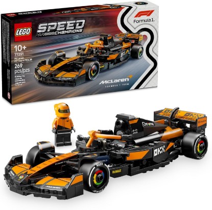 Picture of LEGO Speed Champions McLaren F1 Team MCL38 Race Car Toy - Building Set for Kids, Boys & Girls, Ages 10+ - Toy Car for F1 Fans - Gift Idea for Birthday - 77251