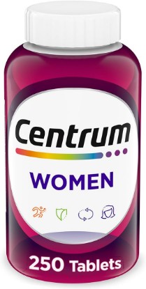 Picture of Centrum Multivitamin for Women 18 and Over, 250 Tablets | Contains Vitamin D3, B Vitamins and Antioxidant Vitamins C and E, Gluten Free, Non-GMO Ingredients, GLP-1 Support