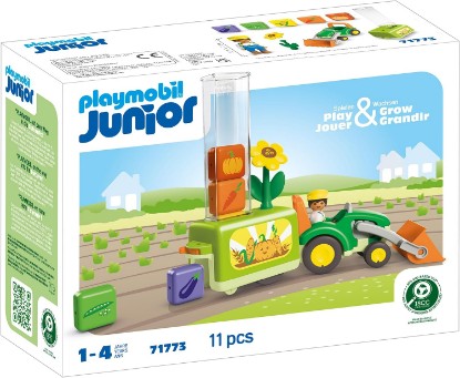 Picture of Playmobil Junior: Tractor with Load and Drop Planter