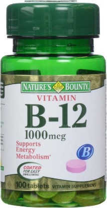 Picture of Nature's Bounty Vitamin B-12 1000 mcg Tablets, 100 Count (Pack of 1)