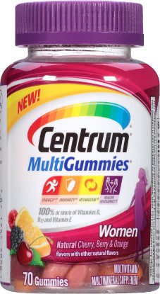 Picture of Centrum MultiGummies Multivitamin / Multimineral Supplement Gummies