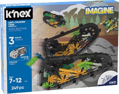 Picture of K'NEX K'Nex Imagine – 4WD Crusher Tank Building Set – 249Piece – Ages 7+ – Engineering Educational Toy Building Set