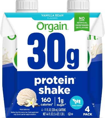 Picture of Orgain Vanilla Bean Protein Shake 4pk, 11 FZ