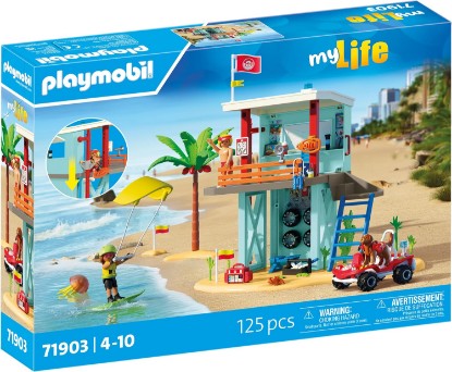 Picture of Playmobil Lifeguard Tower with Beach Buggy